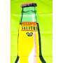 1x Salitos beer flag banner with bottle neon green 95 x 140 cm