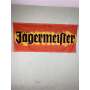 1x Jägermeister liqueur flag lettering on yellow orange 180 x 80