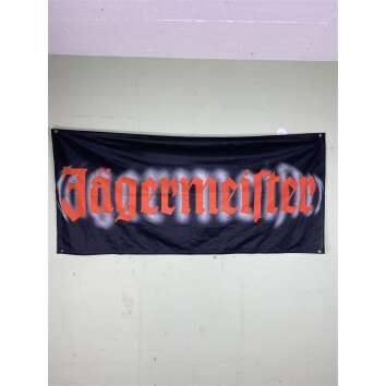 1x Jägermeister liqueur flag flag black lettering