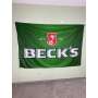 1x Becks beer flag green 220 x 140