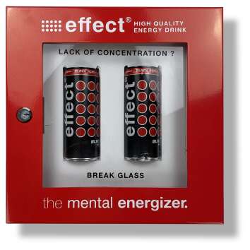 1x Effect Energy wall sign Emergeny Drink Break glass