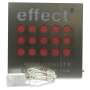 1x Effect Energy illuminated sign square silver red 30 x 30
