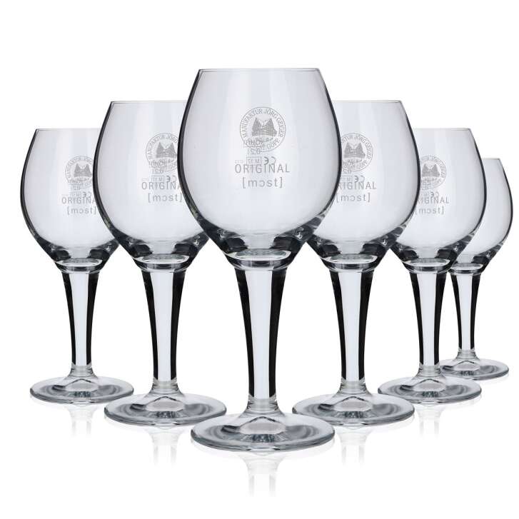 6x Jörg Geiger Glassware 0.3l Tulip Glass Set Original Most Gastro