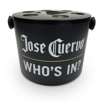 1x Jose Cuervo tequila cooler metal black round with...