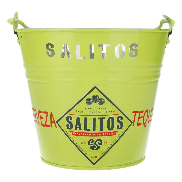 Salitos Beer Ice Bucket Bottle Cooler Bucket Ice Cube Green Yellow 5l "Maxi"