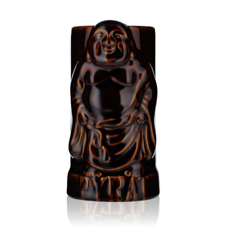 Pyrat XO Reserve Rum Ceramic Buddah Tiggi Glass Rum Glasses 0.49l Mug