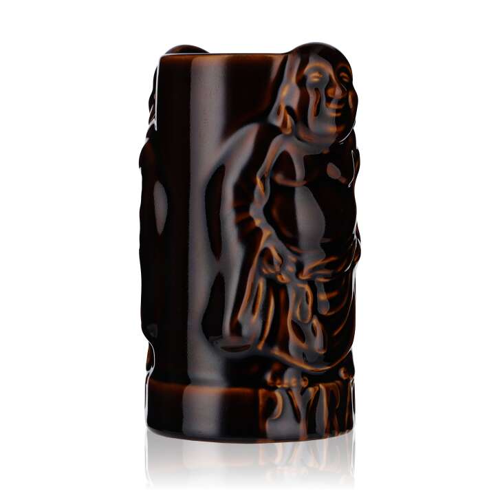 Pyrat XO Reserve Rum Ceramic Buddah Tiggi Glass Rum Glasses 0.49l Mug