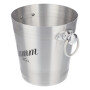 Mumm Sparkling Wine Cooler Ice Bucket Bottle Cooler Ice Cube Silver with Handle