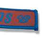 1x Salitos beer key ring blue pink fabric strap