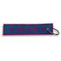 1x Salitos beer key ring pink blue fabric strap