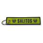 1x Salitos beer key ring green fabric strap