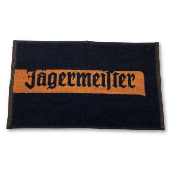 1x Jägermeister liqueur bar towel black with lettering