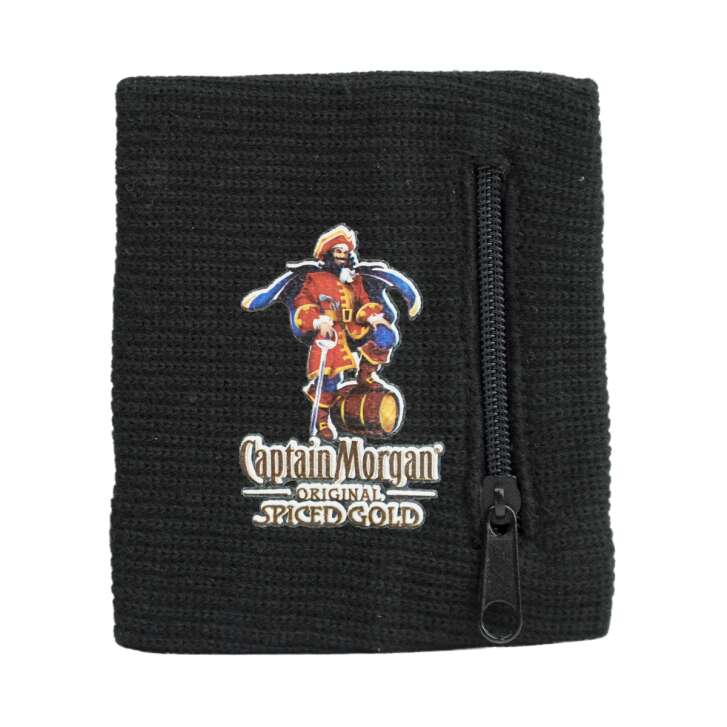 Captain Morgan sweatband armband wallet purse wallet pocket wrist bag