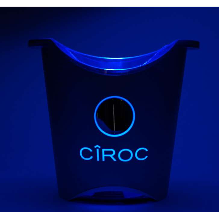 1x Ciroc Vodka Cooler Single LED Silver Le Bucket