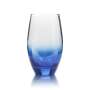 6x Ciroc Vodka glass long drink blue