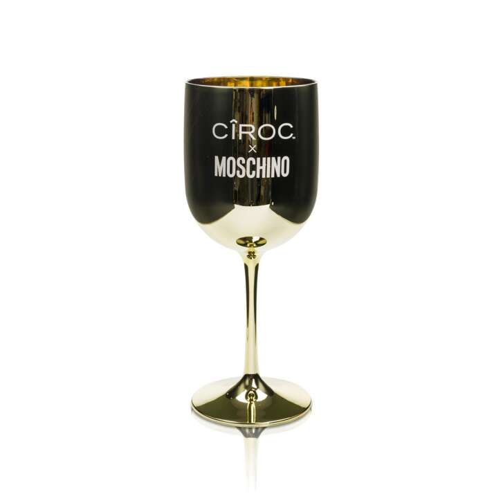 1x Ciroc vodka glass gold goblet plastic x Moschino