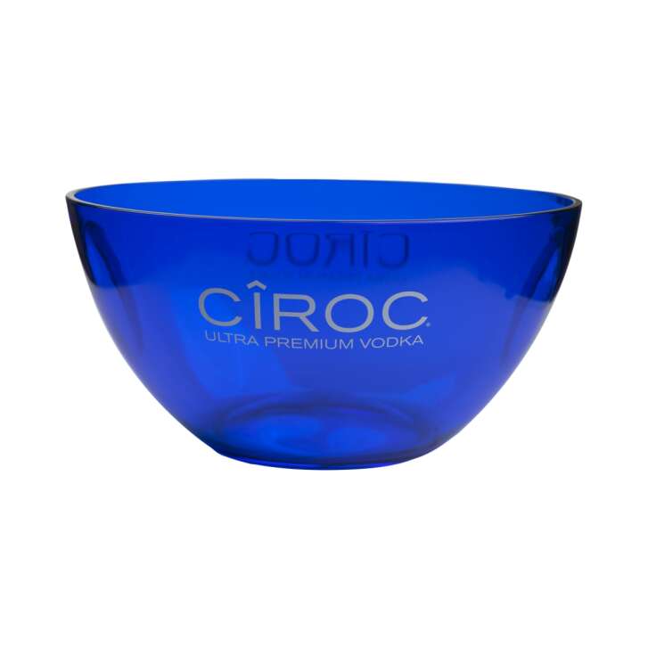 Ciroc Vodka Cooler Blue Magnum Open Ice Cube Container Bucket Bar Ice Box Silver
