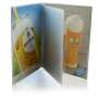 1x Krombacher beer menu card leather cover DIN A5