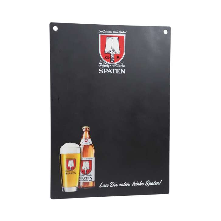 Spade beer chalkboard with cord, 50x70, wall decoration, advertising, restaurant, bar