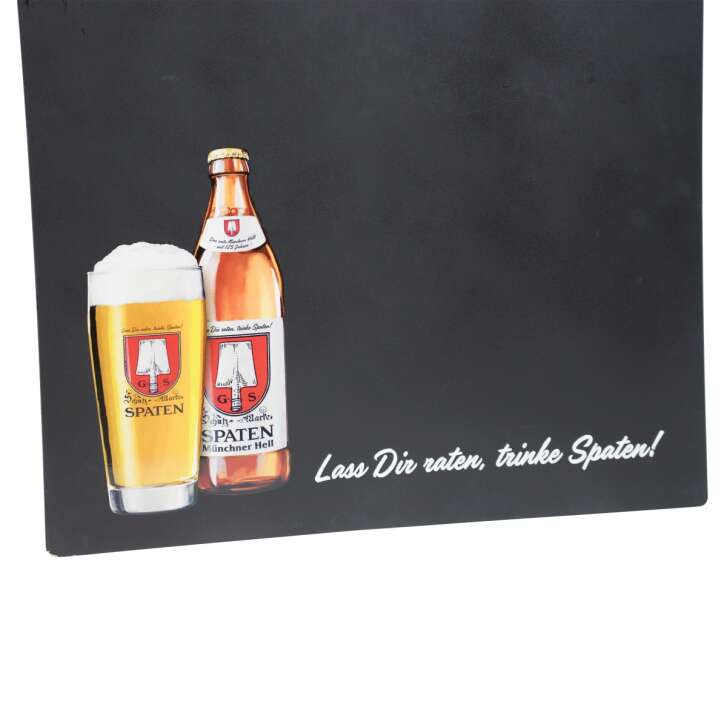 Spade beer chalkboard with cord, 50x70, wall decoration, advertising, restaurant, bar