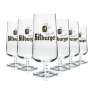 6x Bitburger Glass 0.25l Tulip Beer Pilsner Glasses, Restaurant-Calibrated, Pub, Bar