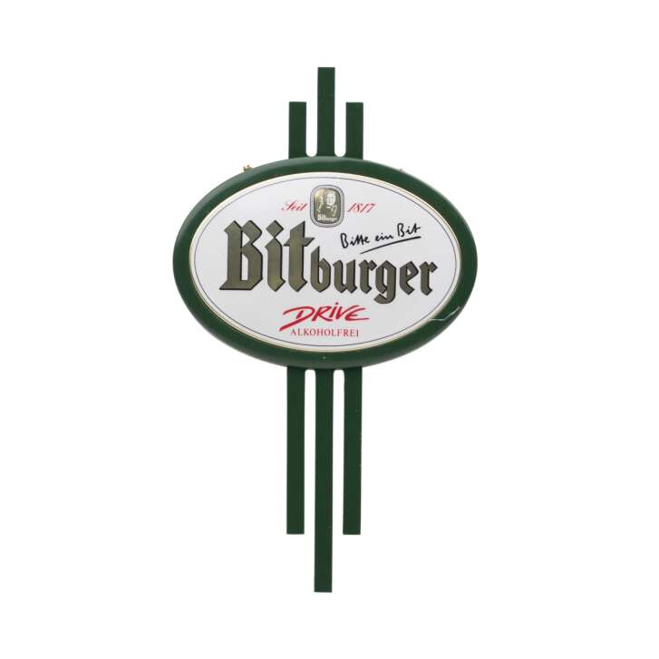 Bitburger beer tap sign pendant non-alcoholic bar chain pub gastro
