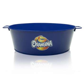 1x Orangina soft drinks cooler metal tub blue