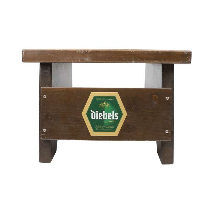 Diebels Bier Fassbier Bock wooden stool table keg tap stool bar beer