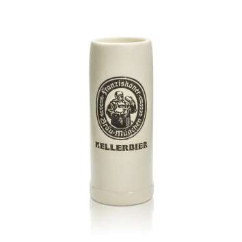 1x Franziskaner beer mug clay 0,2l Kellerbier