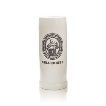 1x Franziskaner beer mug clay 0,5l Kellerbier
