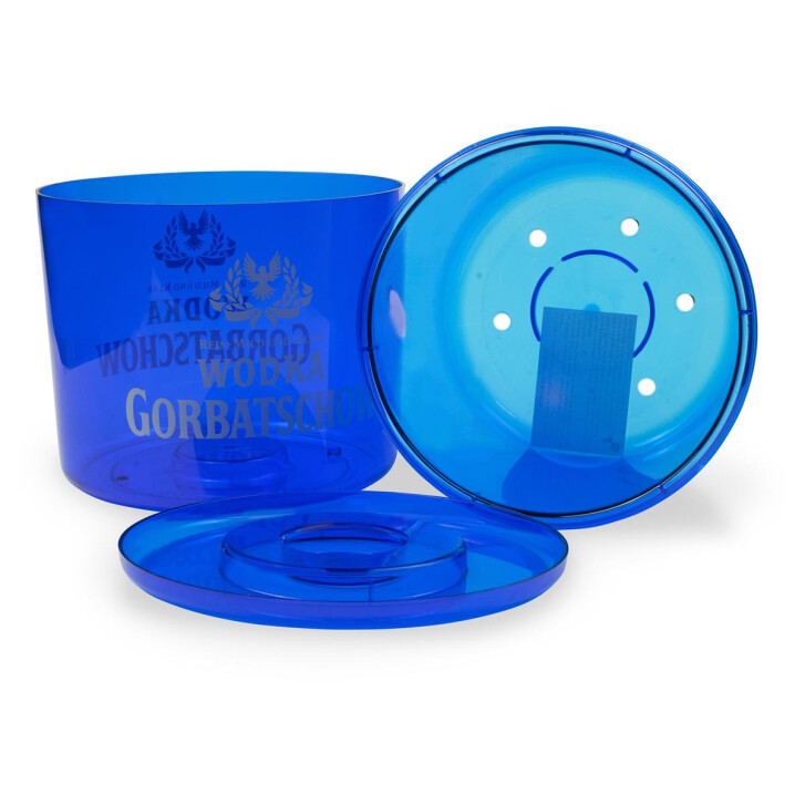 1x Gorbachev Vodka Cooler 8l Ice Box Blue