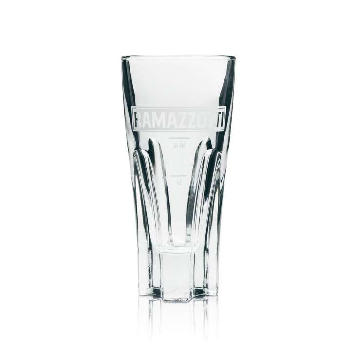 1x Ramazzotti liqueur glass individually wrapped small version white lettering