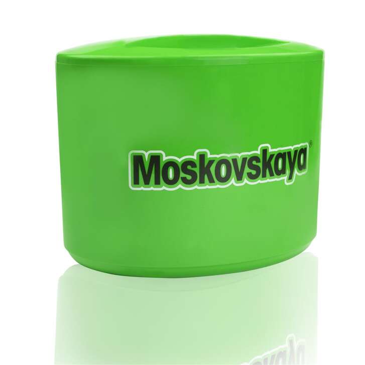 1x Moskovskaya Vodka cooler ice box green 10l