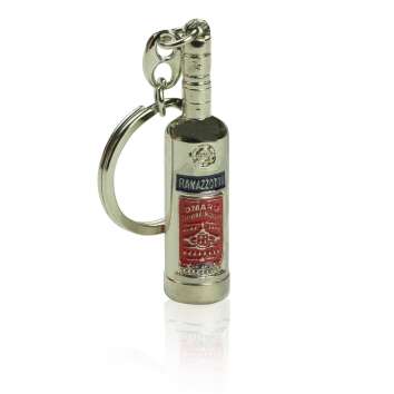 1x Ramazzotti liqueur keyring metal mini bottle