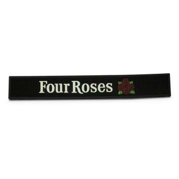 1x Four Roses Whiskey bar mat black 60x9