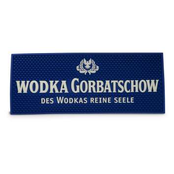 1x Gorbatschow Vodka bar mat large blue 50 x 20
