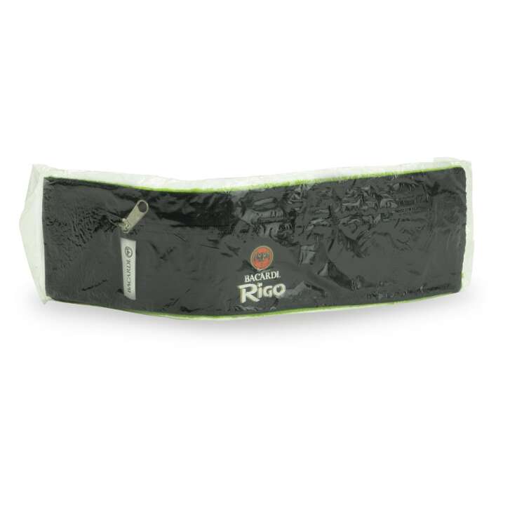 1 Bacardi Rum wallet armband with zipper "Rigo" black/green new