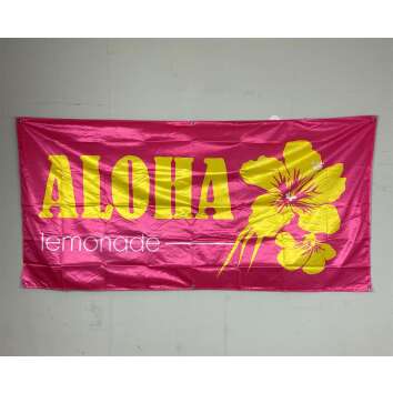 1x Aloha lemonade flag yellow pink 190x90