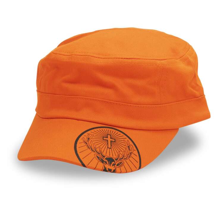 1x Jägermeister liqueur shield cap orange French cap
