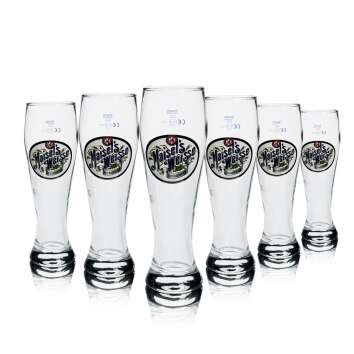 6x Maisels Weisse beer glass 0,3l wheat