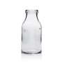 6x Absolut Vodka glass milk bottle plastic small