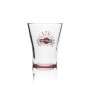 6x Martini vermouth glass tumbler 31cl red bottom
