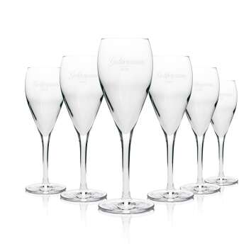 6x Geldermann Glass 0,1l Flute Goblet Glasses Sparkling...
