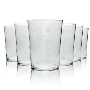6x Ron Varadero rum glass long drink 490cl round