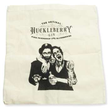 1x Huckleberry Gin jute bag nature printed 38x42