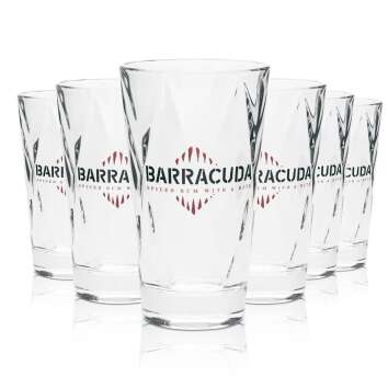 6x Barracuda Rum Glass Longdrink Concerto 28cl