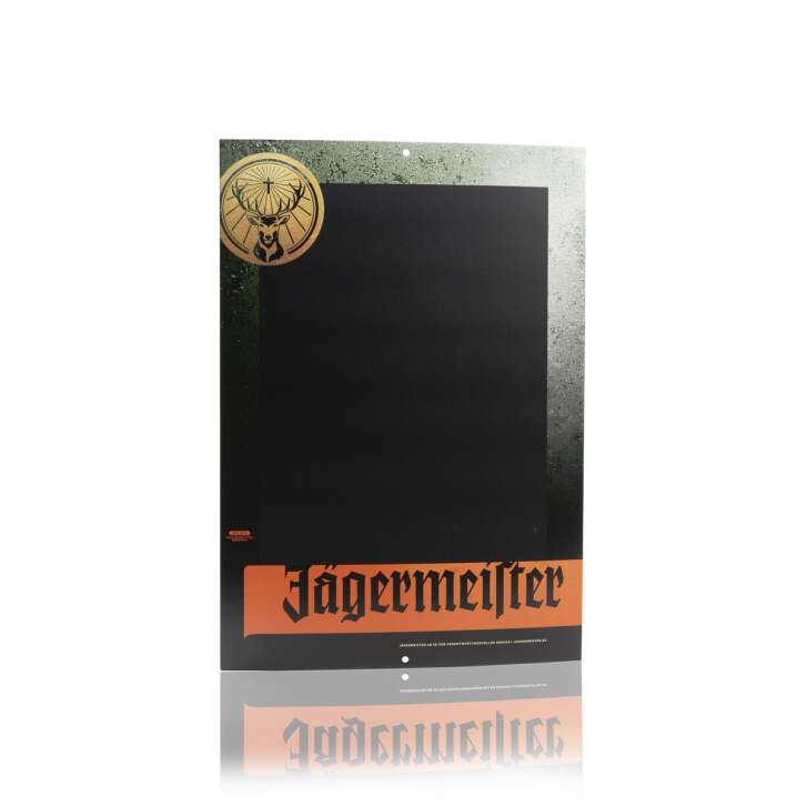1x Jägermeister liqueur board cardboard new design 30x42