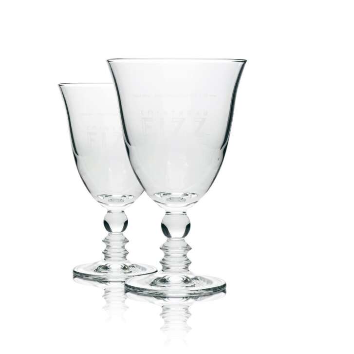 1x Cointreau Fizz glass goblet recipe back