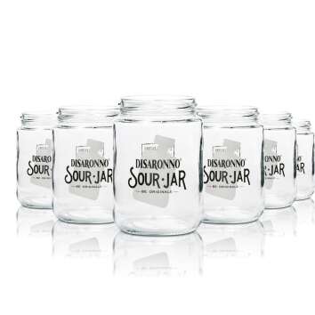 6x Disaronno Sour Glass Jar preserving jar large