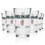 6x Molinari Sambuca Glass 2cl Shot Short Stamper Schnapps Glasses Gastro Geeicht
